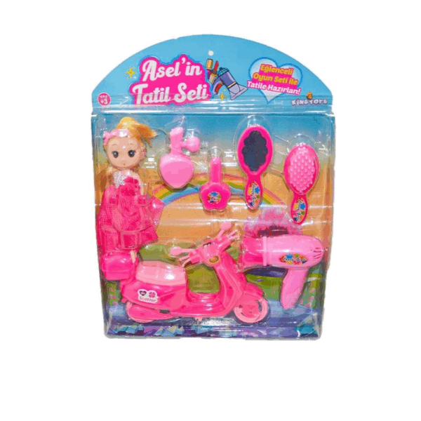 Çocuk ASL-1030 King Toys, Asel'in Tatil Seti ve Scooterı - Görsel 2