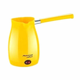 AWOX CAFFEEN  SARI  ELEKTRİKLİ CEZVE  TÜRK KAHVESİ  MAKİNESİ  PLASTİK   ÇİFT AĞIZ   0.4LT - 5 FİNCAN   1000W (K0)