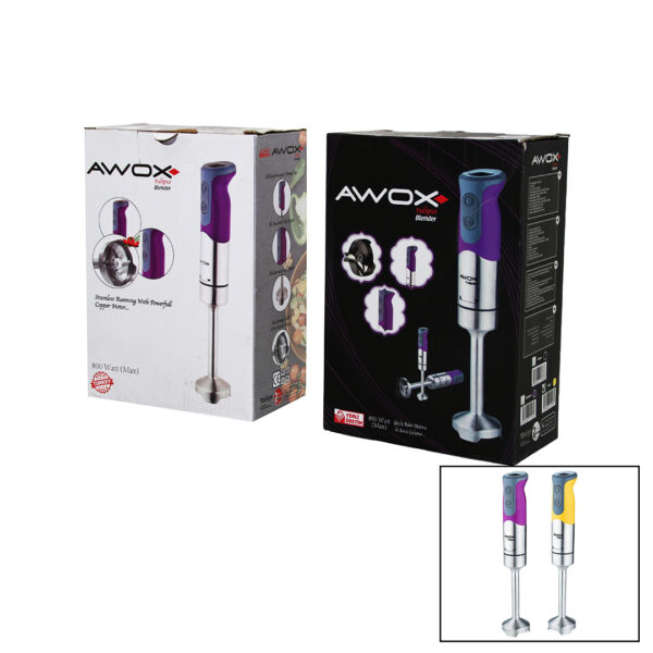 AWOX TULİPSO ELEKTRİKLİ ÇELİK UÇLU ÇUBUK BLENDER KROM - RENKLİ 800W (K0)