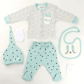 Aziz Bebe 5 Parça Hastane Çıkış 5304 Orjinal