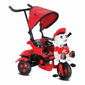 Babyhope 125 Yupi Triycle 3 Tekerli Kontrollü Bisiklet Kırmızı-Siyah