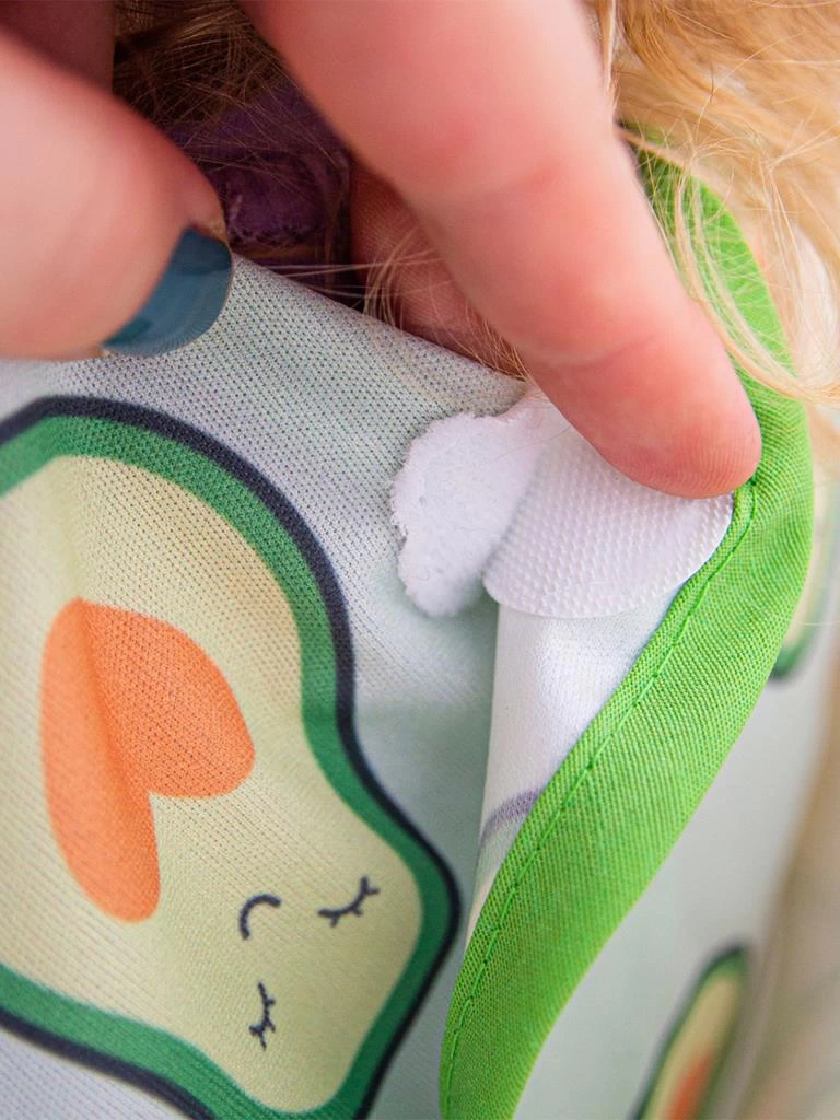 Avokado Desenli Kolsuz Önlük ile Eğitici Yemek Zamanı ve Leke Tutmaz Tasarım - Görsel 3