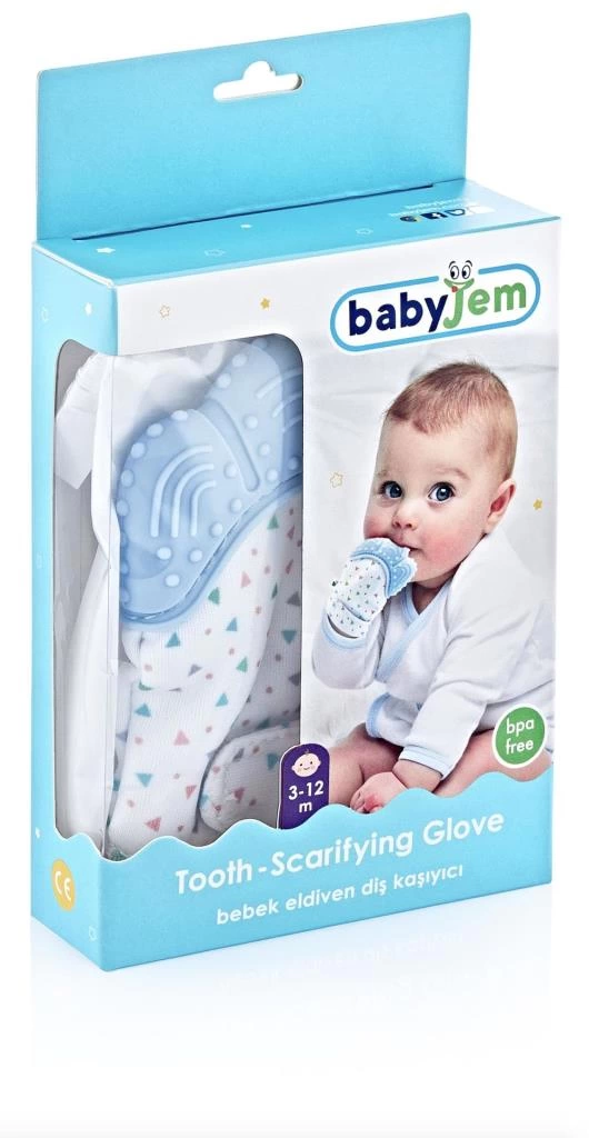 BabyJem Diş Kaşıyıcı Eldiven 526 Mavi - Görsel 3