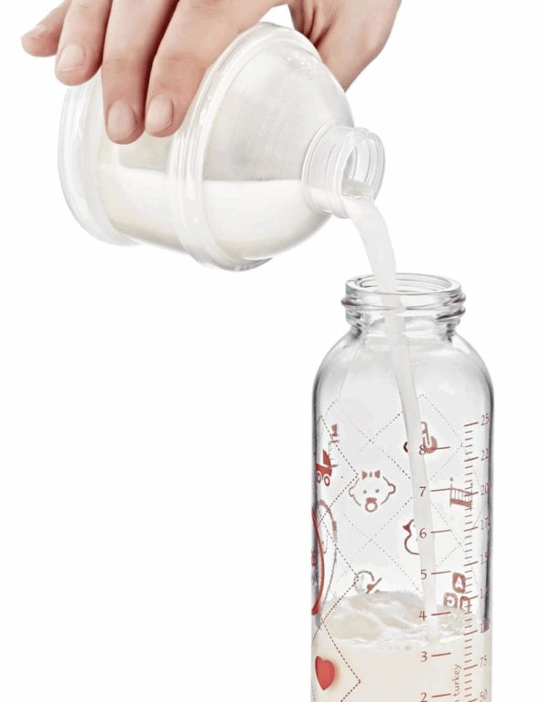 BabyJem Katlı Toz Mama Kabı 545 Beyaz - Görsel 3