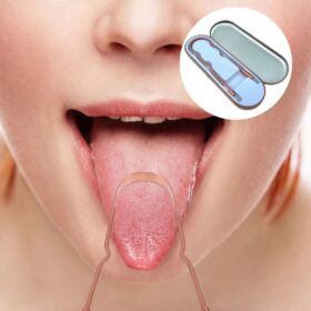 Bakır Oil Pulling Yağ Çekme Dil Plak Temizleme Aleti Dil Fırçası Sıyırıcı Dil Kaşığı (K0)