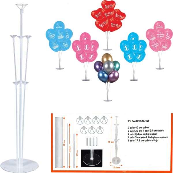 Balon Standı 75 cm (K0) - Görsel 2