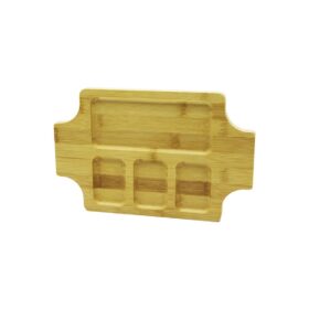 BAMBU AHŞAP 4 BÖLMELİ SUNUMLUK 28X18X1.5CM (K0)