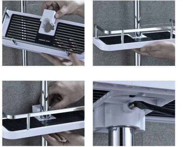 Banyo Duş Rafı Şampuanlık Sabunluk Organizer (K0) - Görsel 5