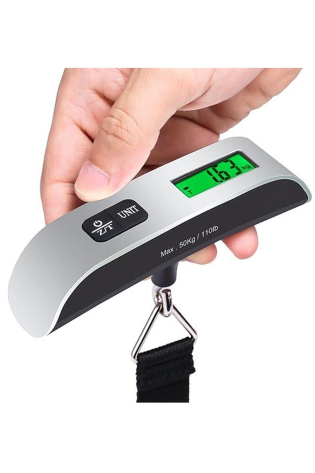 Bavul Valiz El Çantası Ağırlık Ölçme Tartısı Minik Lcd Ekranlı Kilogram Ölçme Terazisi Pratik - Görsel 2