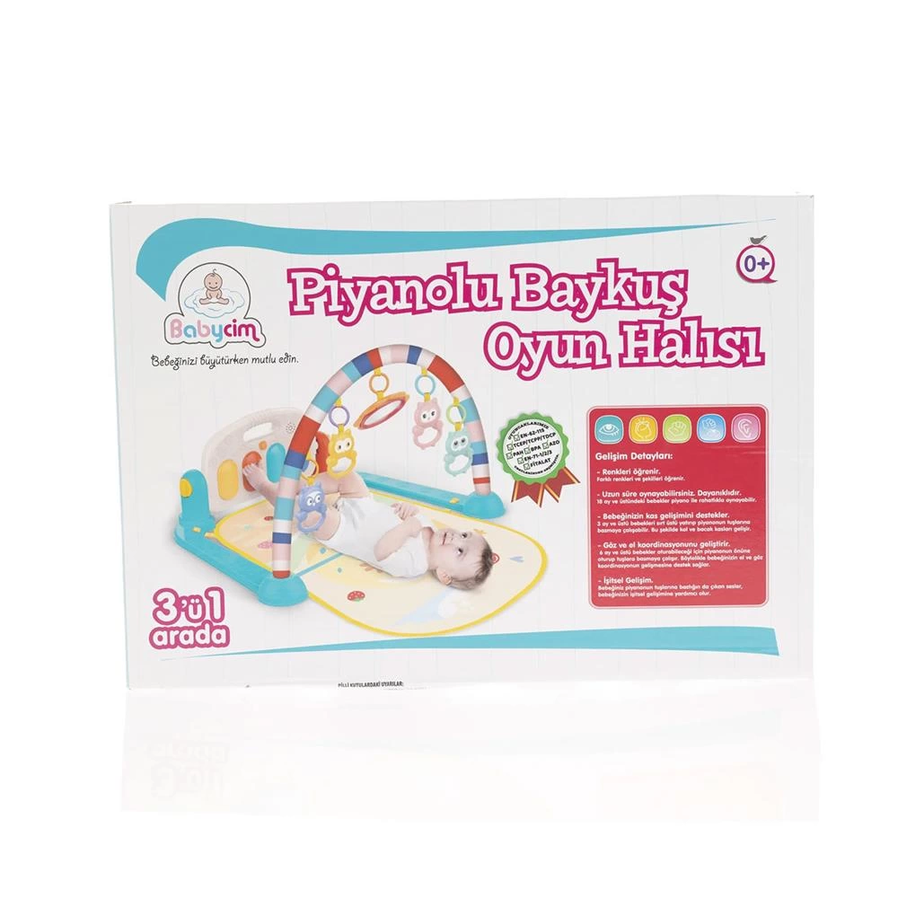 Baykuşlu Pianolu Bebek Oyun Halısı - Görsel 3