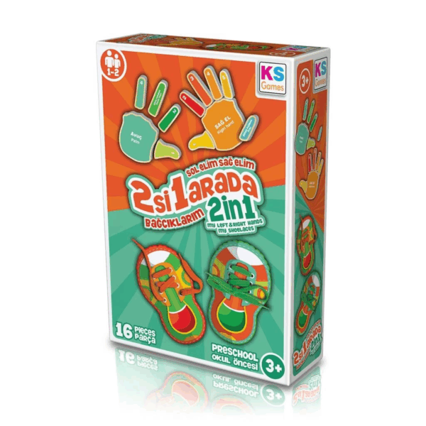 BE233 KS, Sol Elim Sağ Elim 2si1 arada Bağcıklarım / +3 yaş - Görsel 2