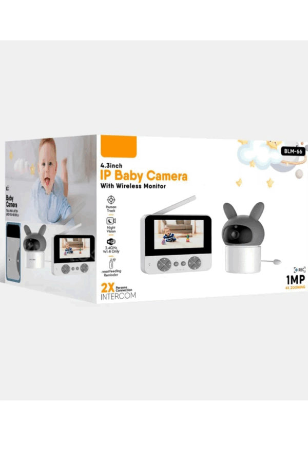 Bebek Kamerası Kumandalı Monitörlü Karşılıklı Konuşma Özellikli , Hatırlatıcılı Ip Bebek Kamerası - Görsel 5