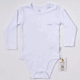 Bebengo BU4024 Basic Uzun Kol Yaş Body Beyaz