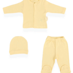 Bebitof Trio 3'Lü Bebek Takım 80150 Koyu Sarı