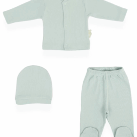 Bebitof Trio 3'Lü Bebek Takım 80150 Koyu Yeşil