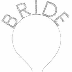 Bekarlığa Veda Mega Boy Kristal Taşlı Gümüş Bride Taç Gelin Tacı 20x21 Cm