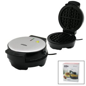 BELÇİKA WAFFLE MAKİNESİ ELEKTRİKLİ 4 WAFFLE - YAPIŞMAZ DÖKÜM PLAKA PASLANMAZ ÇELİK ÜST KAPLAMA SSM-2591 (K0)