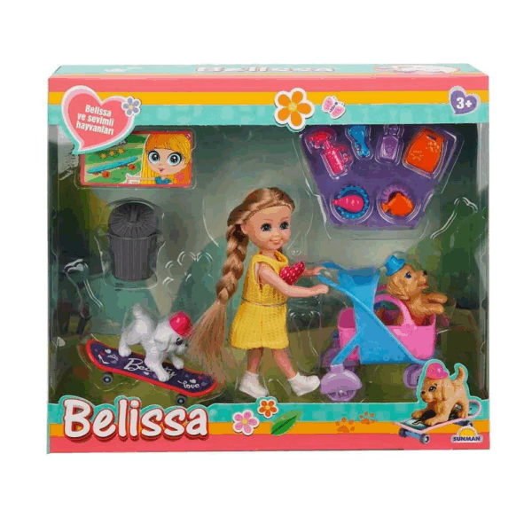 Çocuk Belissa ve Sevimli Hayvanları 15 CM