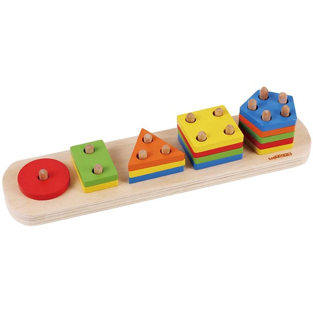 Beşgen Geometrik Şekiller Ahşap Eğitici ve Öğretici Zeka Oyunu - Görsel 2