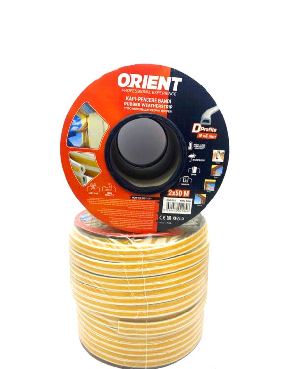 BEYAZ 100MT2X50MTBOBİN FİTİL KAPI PENCERE BANT (K0)
