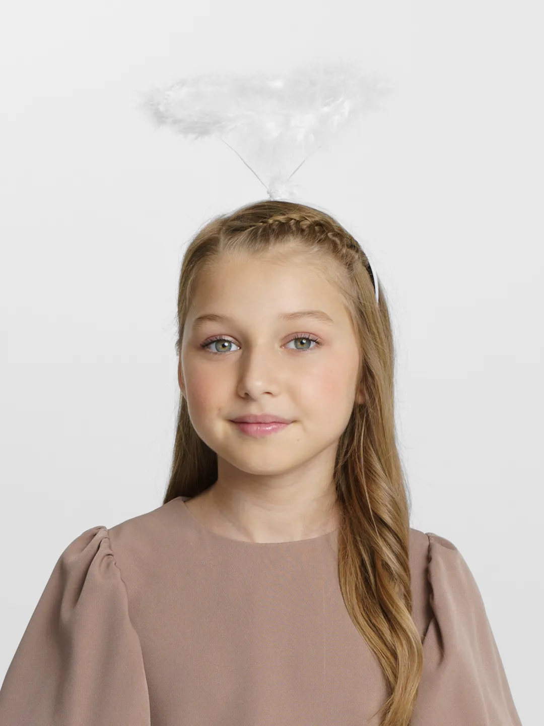 Beyaz Otrişli Tüylü Esnek Yapı Melek Haresi Melek Tacı - Görsel 3