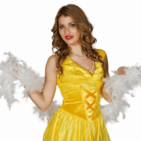 Çocuk Beyaz Renk Kabarık Tüylü Otriş Boa Dekorasyon Tüy 180 CM