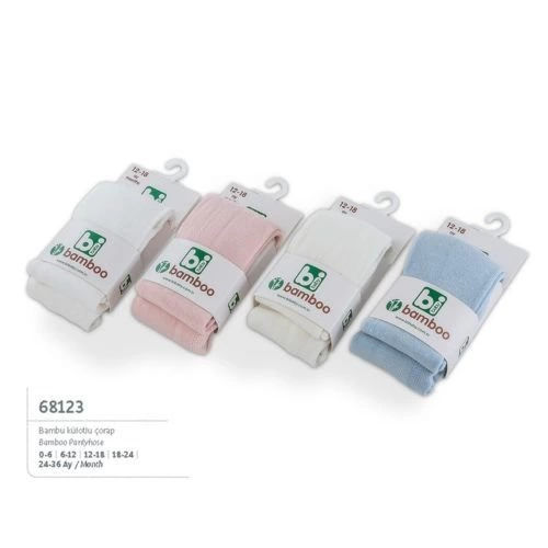 Bibaby Bambu Külotlu Çorap 68123 Naturel - Görsel 2