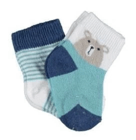 Bibaby Biorganic Hello Teddy Bear 2'Li Kız Çorap 68404 Yeşil