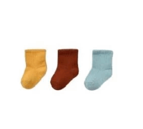 Bibaby Biorganic Kaymaz Basic 3'Lü Çorap 68459 Tarçın Nil Hardal