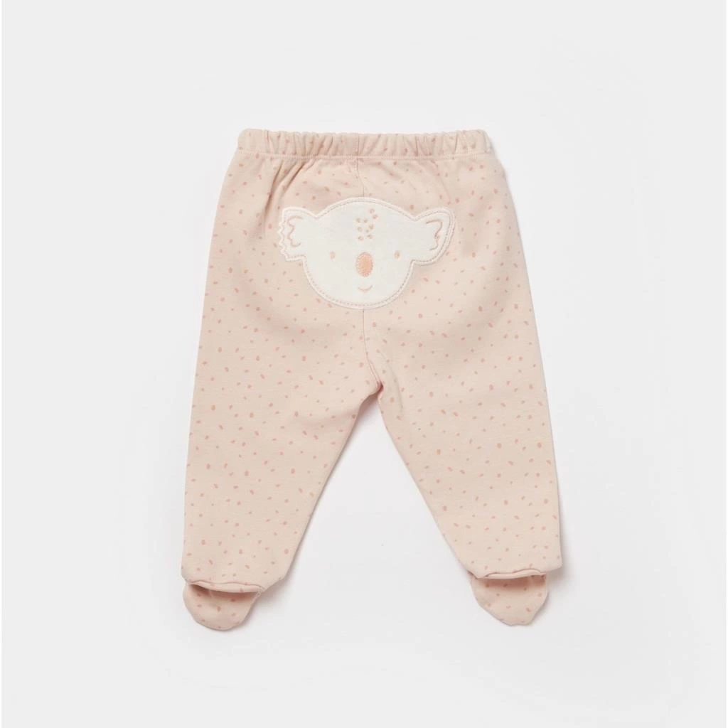Bibaby Biorganic Koala Jungle Patikli Pantolon 57888 Pembe - Görsel 2