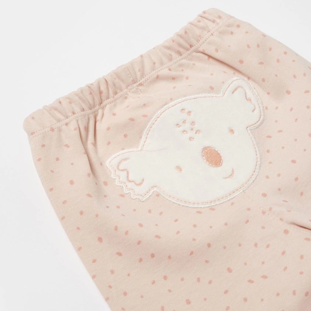 Bibaby Biorganic Koala Jungle Patikli Pantolon 57888 Pembe - Görsel 3