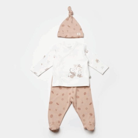 Çocuk Bibaby Biorganic Love Our Earth 3 Parça Set 73345 Mocha