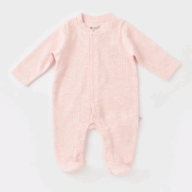 Bibaby Biorganic Nature İn Waffle Tulum 60648 Pembe
