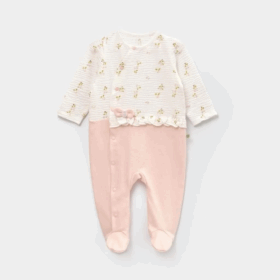 Bibaby Biorganic The Flowers Bebek Tulum 60713 Ekru Pembe
