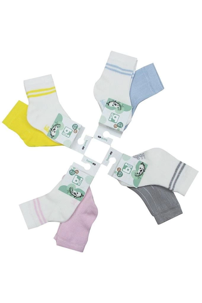 Bibaby Derby Bamboo 2Li Çorap 68386 Ekru Sarı - Görsel 2