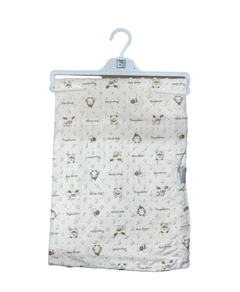 Bibaby Desenli Büyük Boy Scoop Bebek Battaniye 64614 Ekru