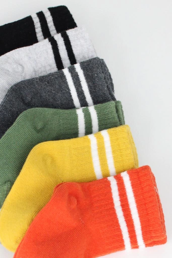 Bistyle 6lı Penye Çemberli Soket Çorap BS6003 Turuncu - Görsel 5