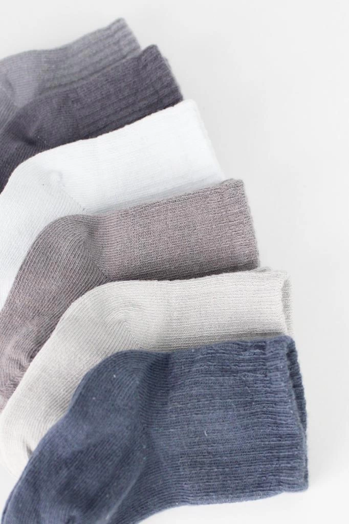 Bistyle Colors 6lı Penye Düz Soket Çorap BS6000 Antrasit - Görsel 5