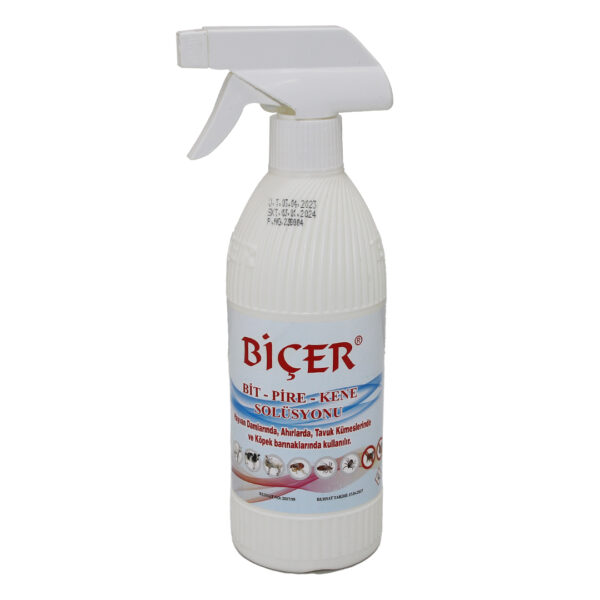 BİT-PİRE-KENE SOLÜSYONU SPREY 500ML BEYAZ PLASTİK ŞİŞE (K0)