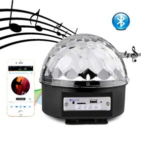 Bluetooth Sd Aux Usb Led Disko Lamba Topu Speaker (K0)