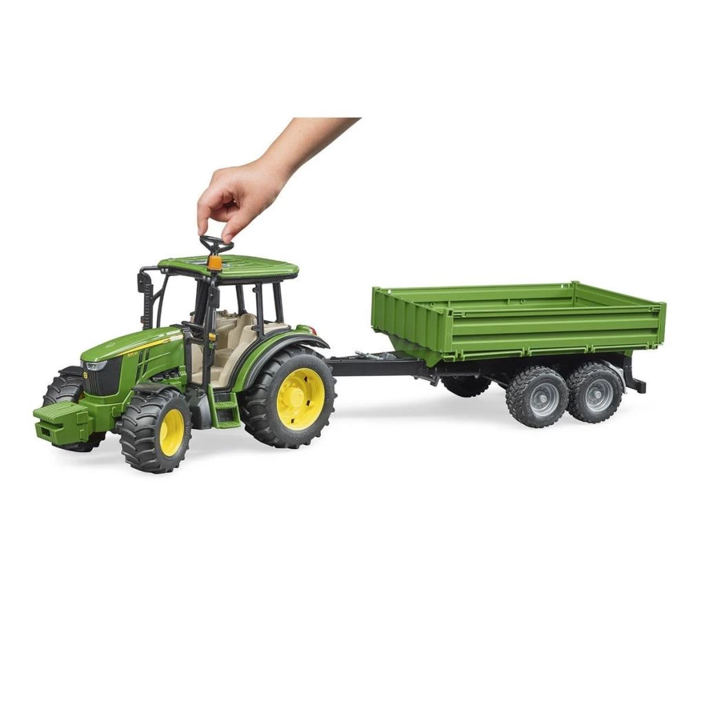 BR02108 John Deere 5115 Traktör + Römork - Görsel 3