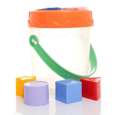 Eğlenceli Bul Tak Şekillerle Öğrenme Kovası Eğitici Oyuncak