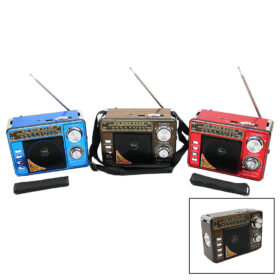 BT FİŞ ŞARLI - PİLLİ - FENERLİ FM RADYO WIRELESS - USB - MP3 - AUX - MMC - SD GHTC-3060 (K0)