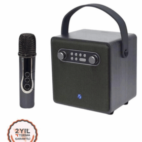 Bts-1688 Yeşil Mikrofonlu Karaoke Bluetooth Hoparlör