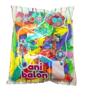 BÜYÜK BALON BASKISIZ RENKLİ 100 PARÇA (K0)
