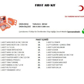 Büyük Boy İlk Yardım Seti First Aid Kit (K0)