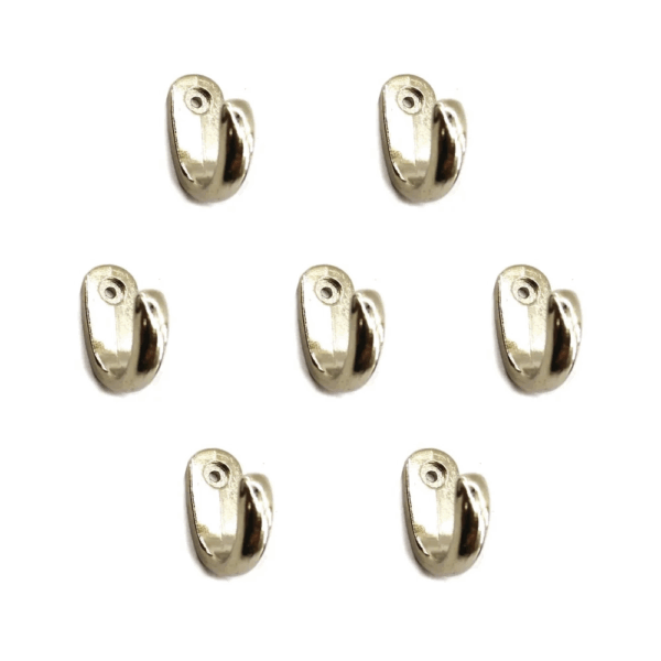 Büyük Tekli Fincan Askı, Dekor Askısı - Nikel, 12x23x30 Mm - Görsel 2