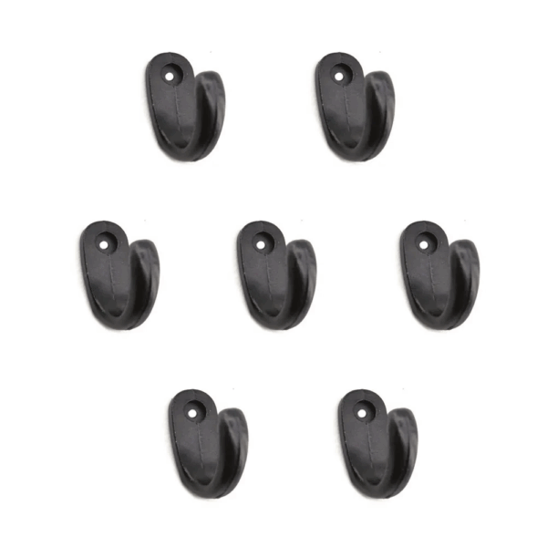 Büyük Tekli Fincan Askı, Dekor Askısı - Siyah, 100 Adet, 12x23x30 Mm - Görsel 2