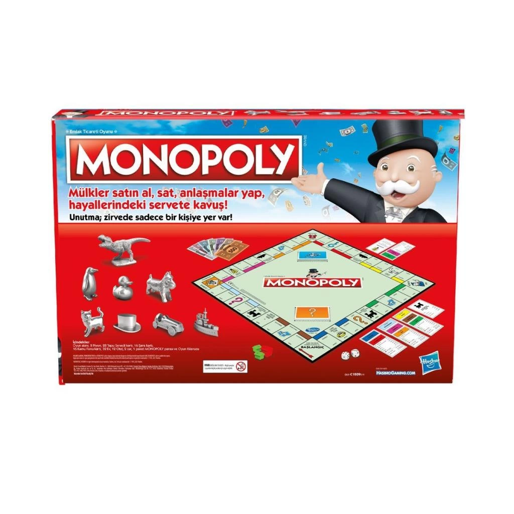C1009 Hasbro Gaming - Monopoly +8 yaş - Görsel 4
