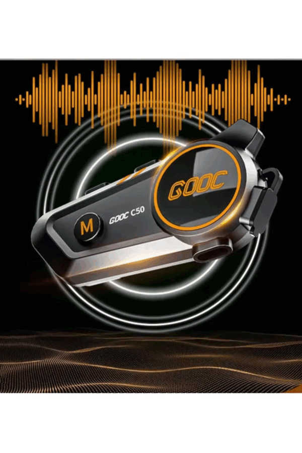 C50 2x Motosiklet Intercom Kask Kulaklık 1000 Mah Rgb Işıklı Çift Eşleşme - Görsel 3